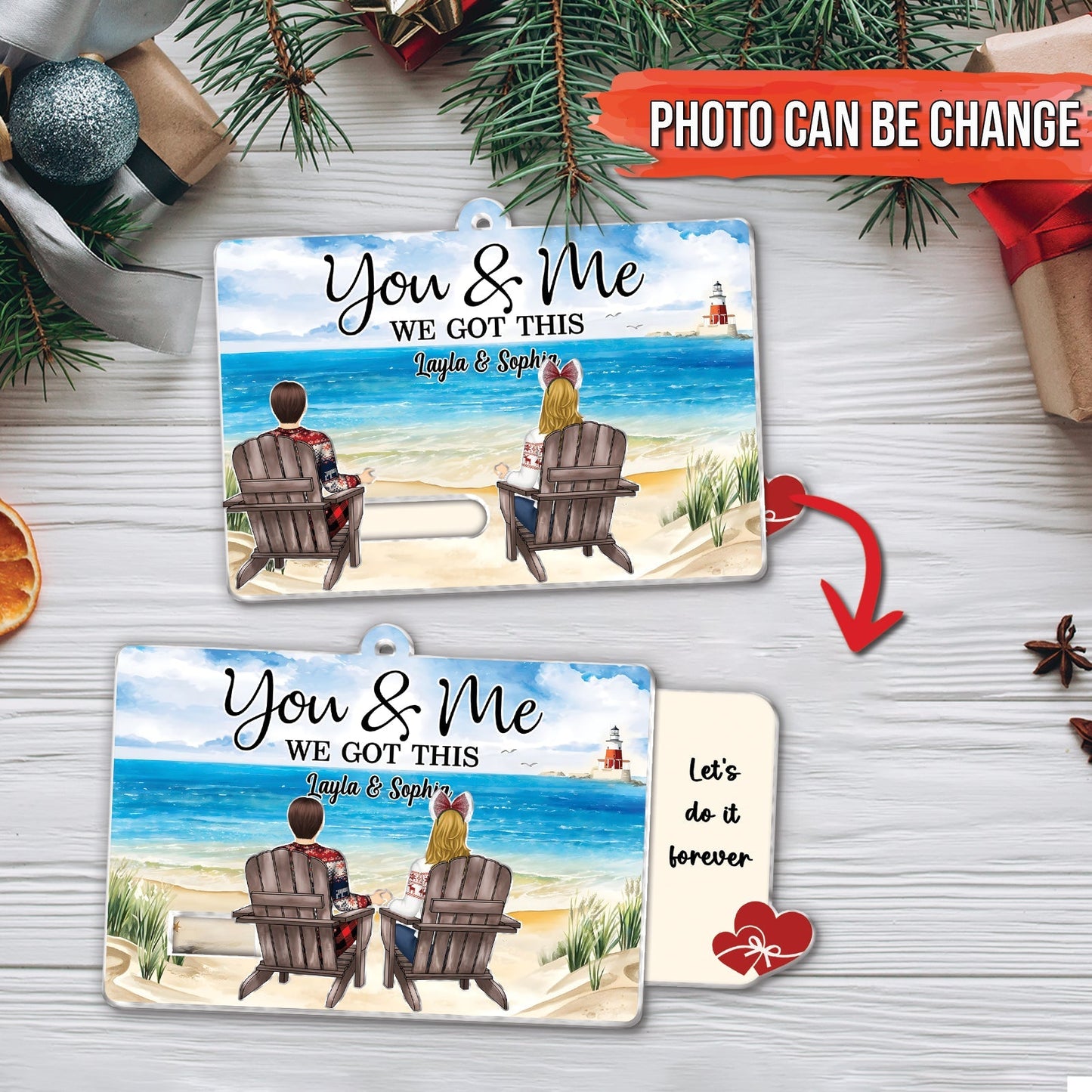Couple - You & Me We Got This - Personalized Acrylic Slider Card