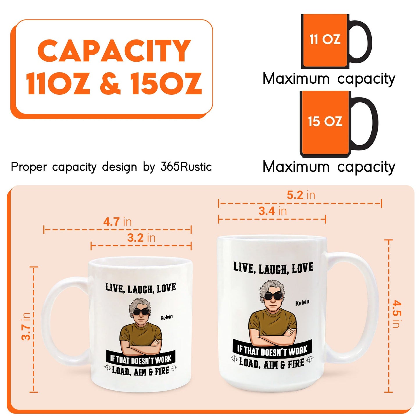 Family - Live, Laugh, Love - Personalized Mug