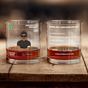 Gift For Besties or Coworkers - Drink One 40ml Dose Per Day - Personalized Wine Glass