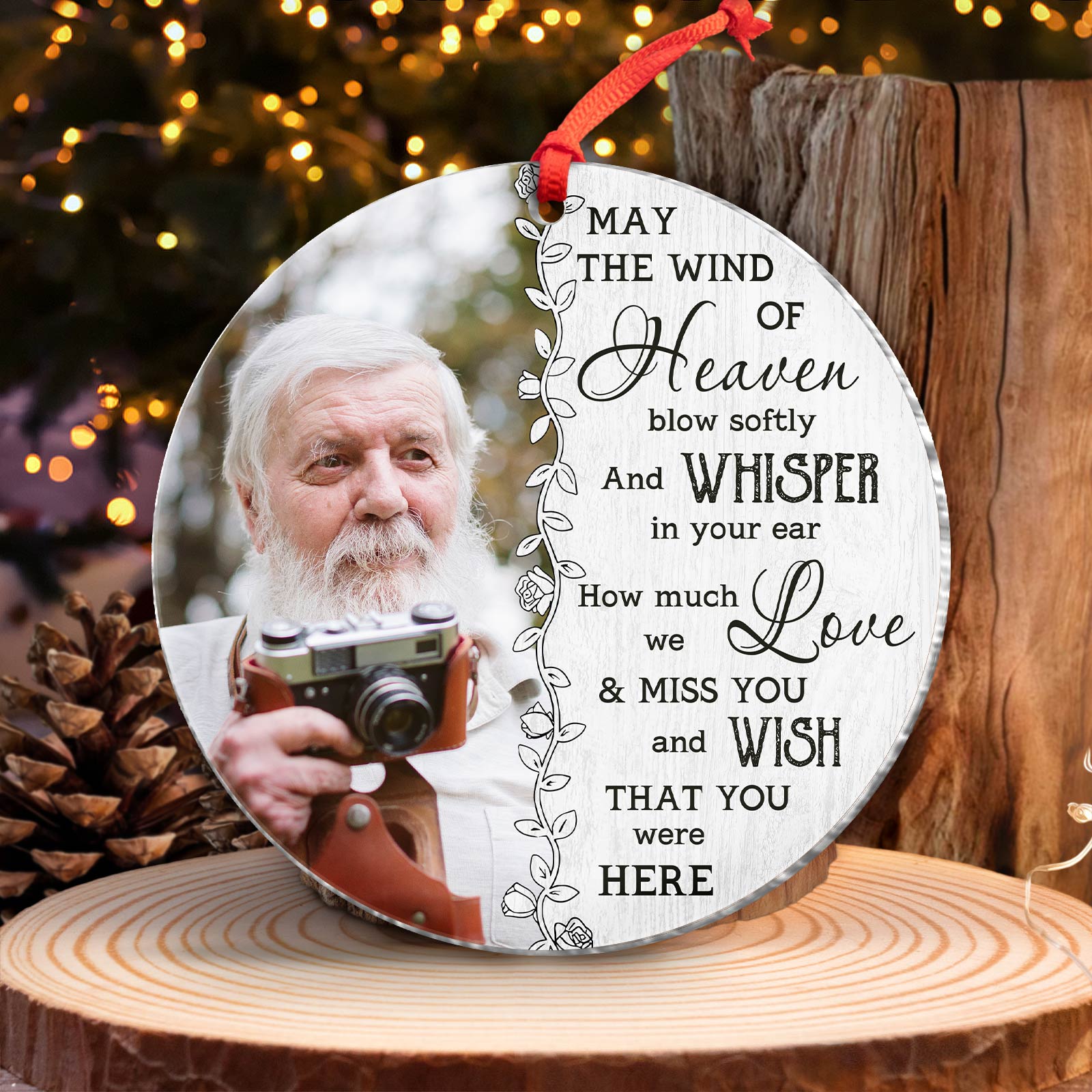 Family - Dandelion Memorial Pendant - Personalized Acrylic Ornament