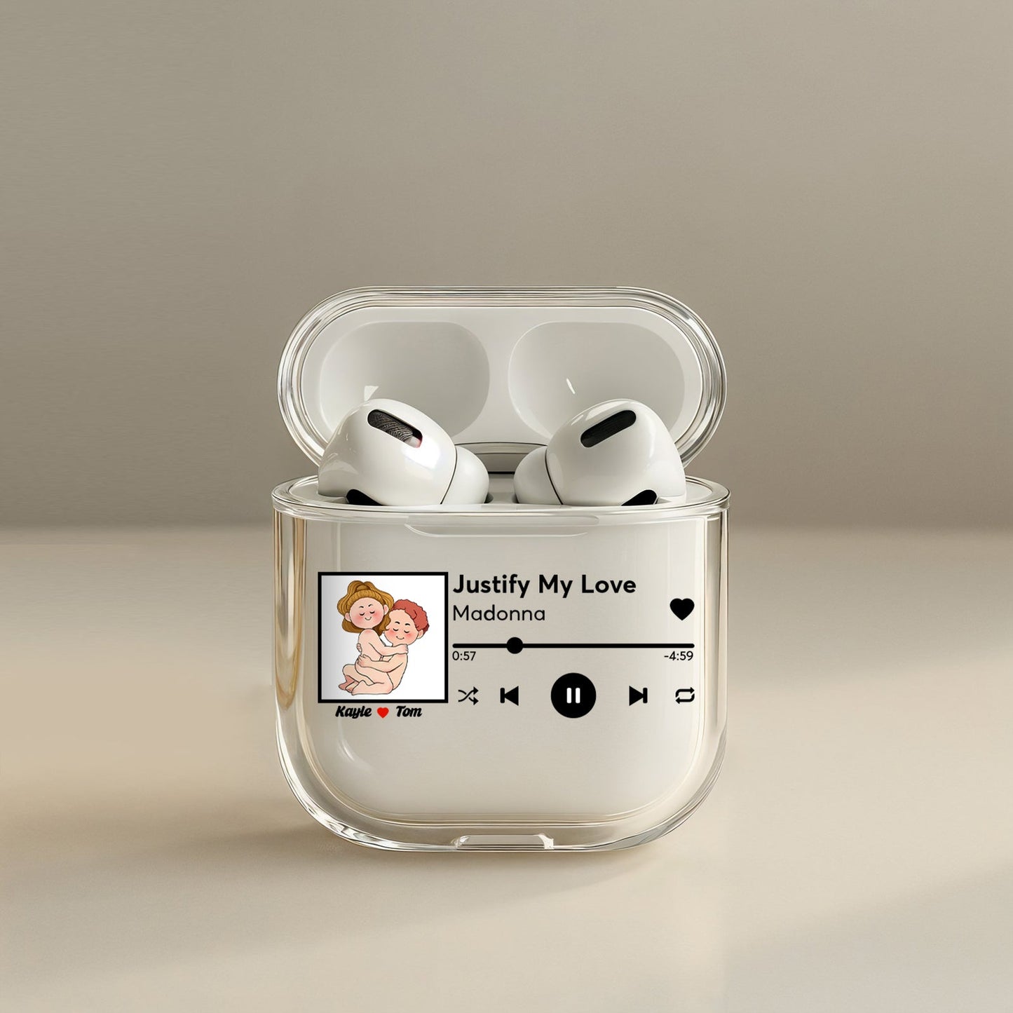 Couple - I F*cking Love You (Either Way Works) - Personalized Airpods Case
