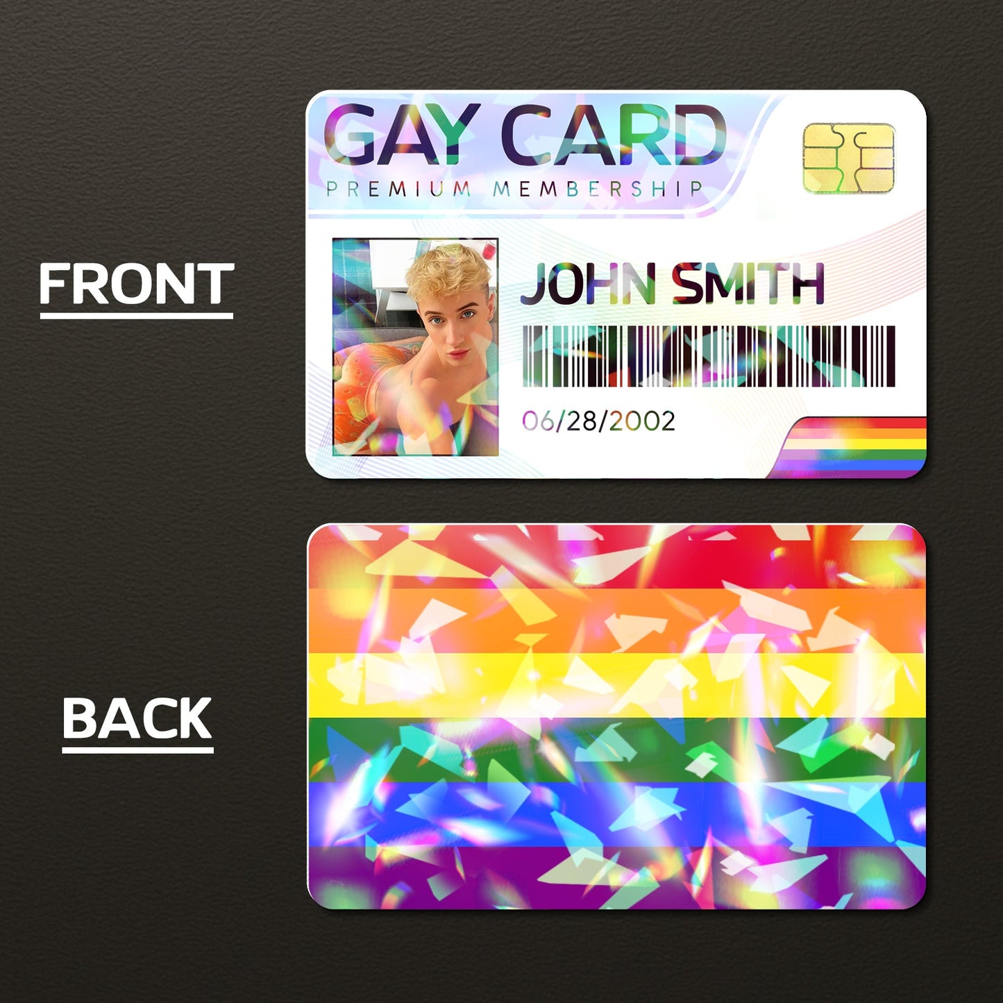 Pride - Gay Card Member Ship - Personalized Wallet Card