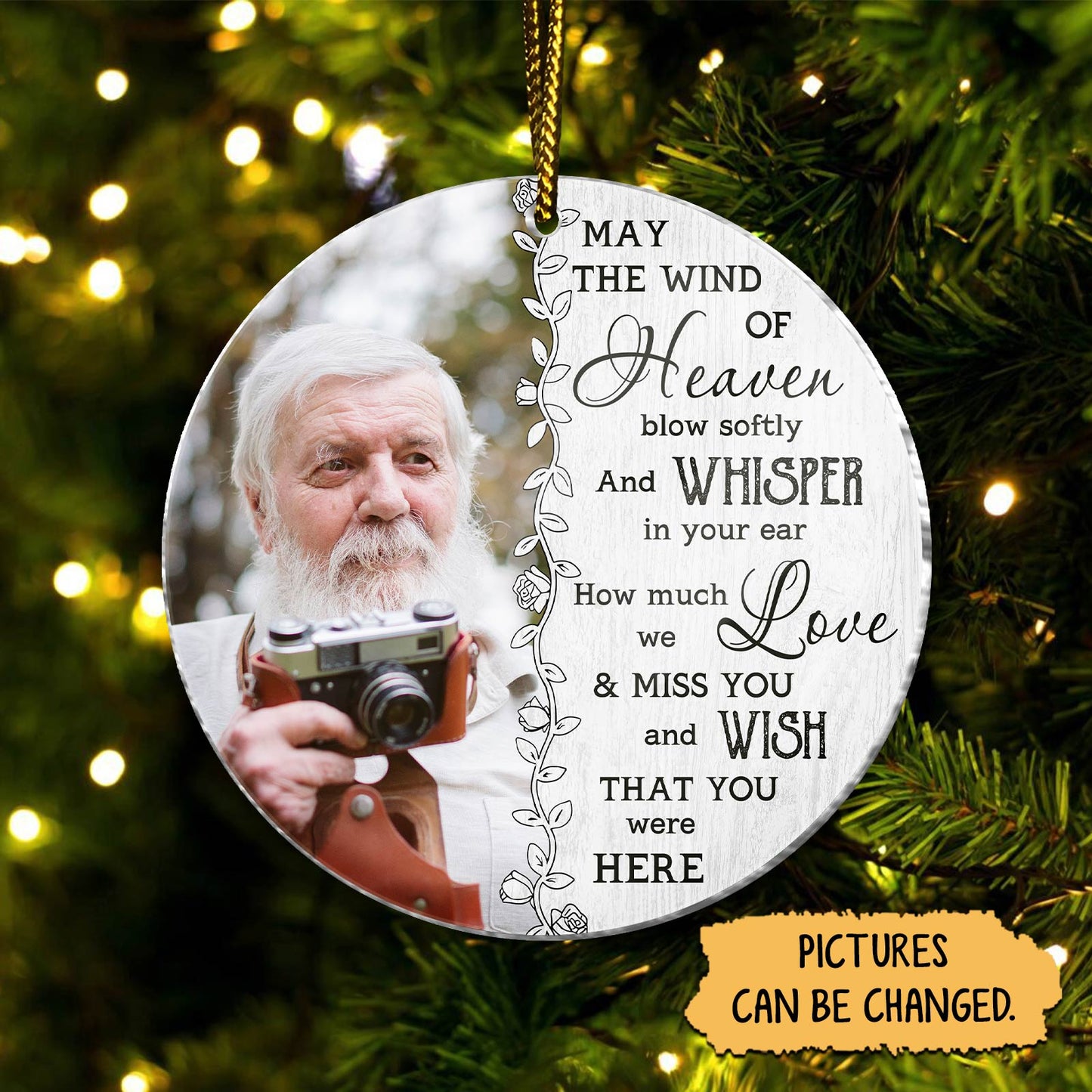 Family - Dandelion Memorial Pendant - Personalized Acrylic Ornament