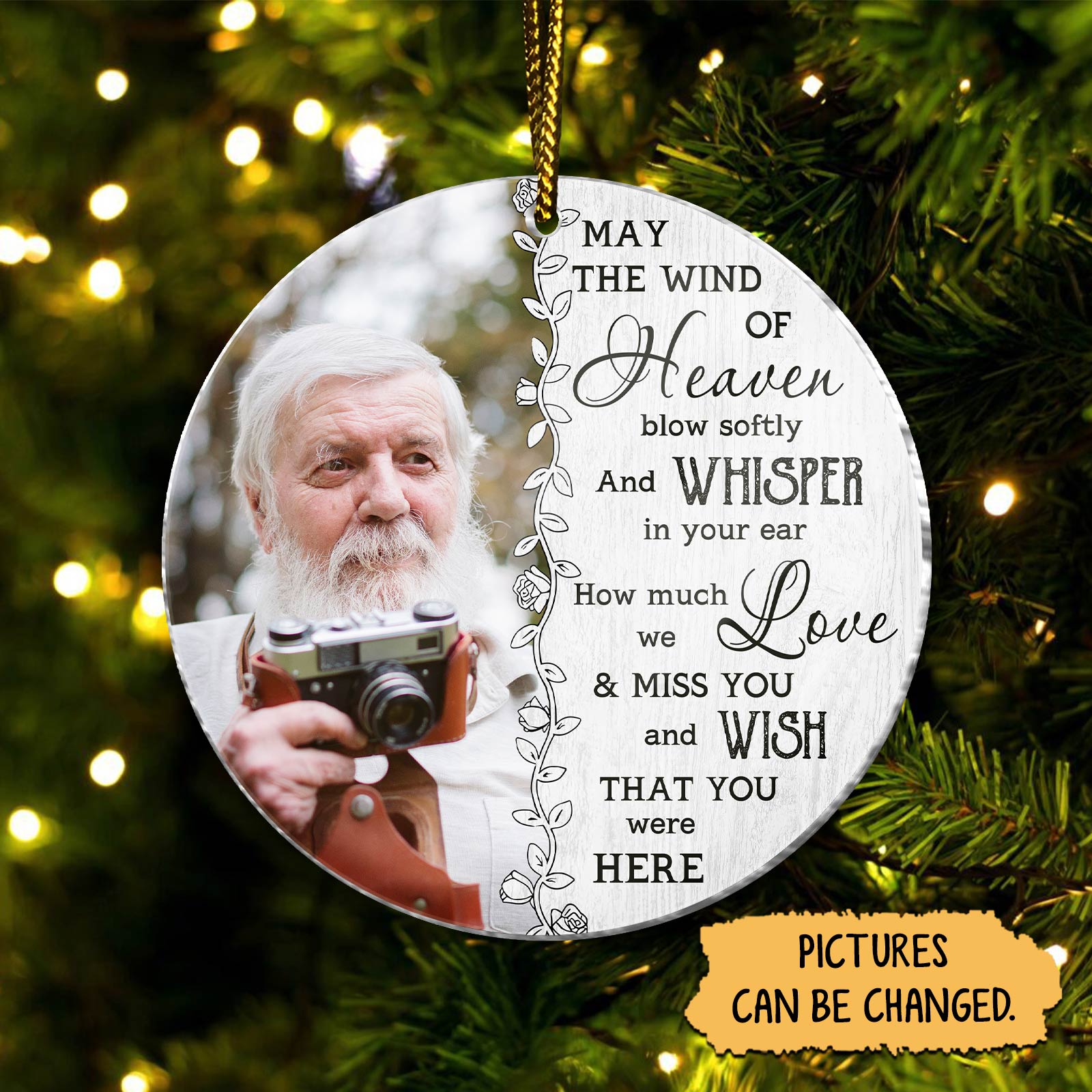 Family - Dandelion Memorial Pendant - Personalized Acrylic Ornament