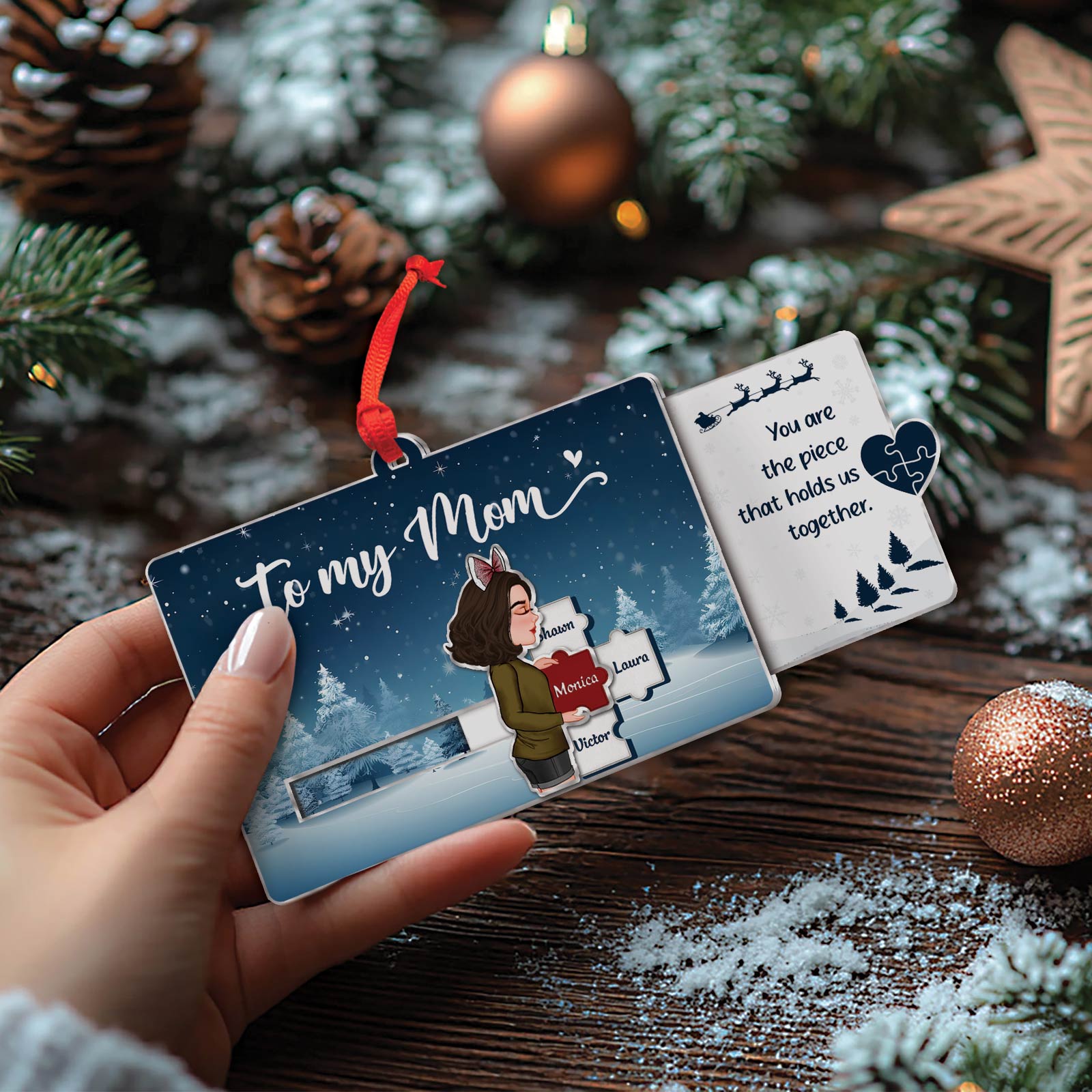 Family - You Complete Our Family In The Most Perfect Way - Personalized Acrylic Slider Card