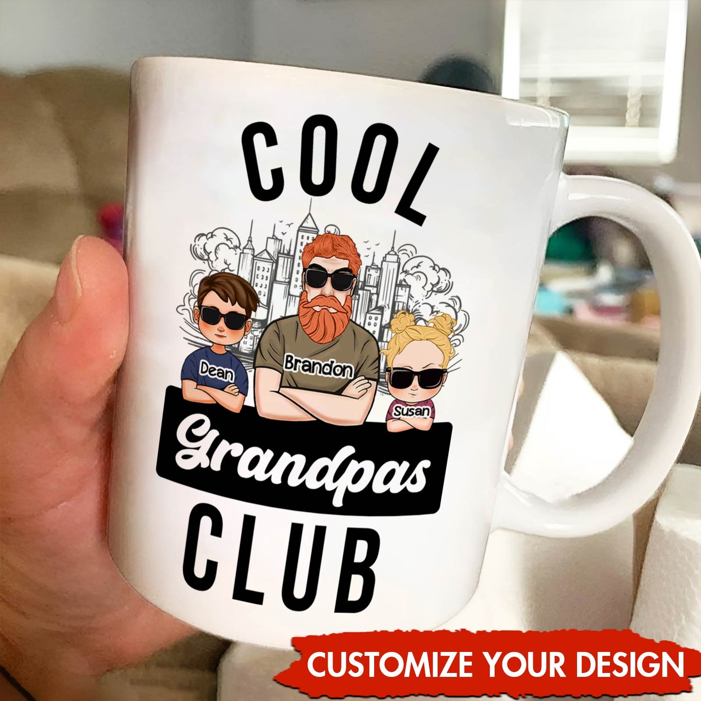 Family - Cool Grandpas Club - Personalized Mug