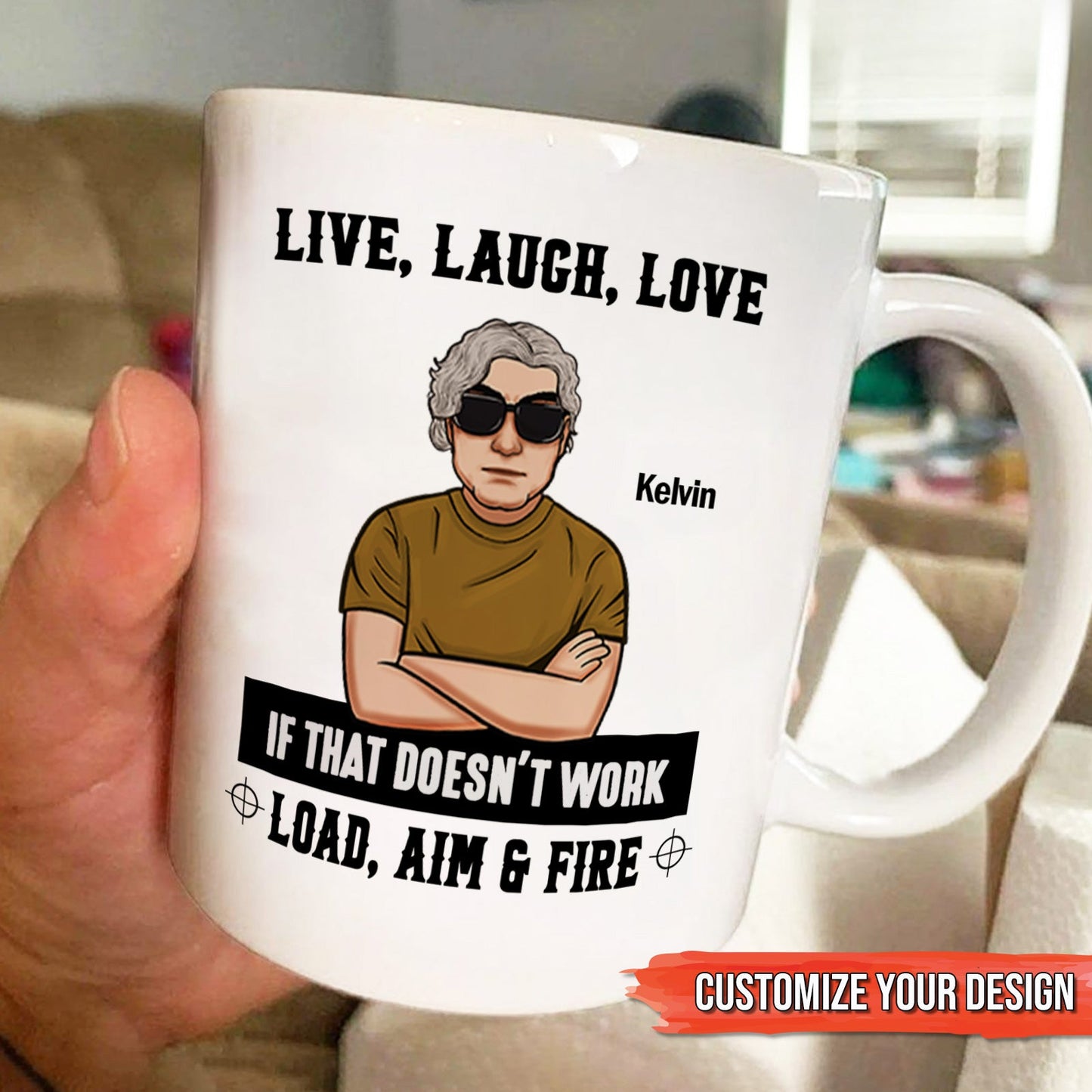 Family - Live, Laugh, Love - Personalized Mug