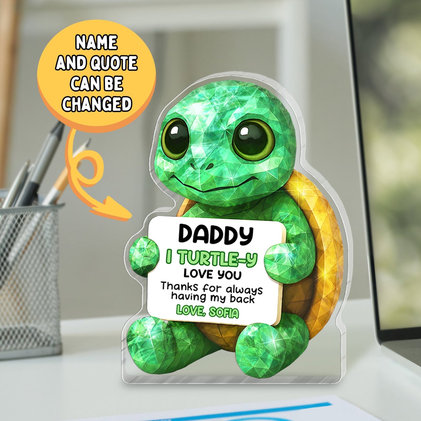 Family - Personalized Turtle Acrylic Plaque
