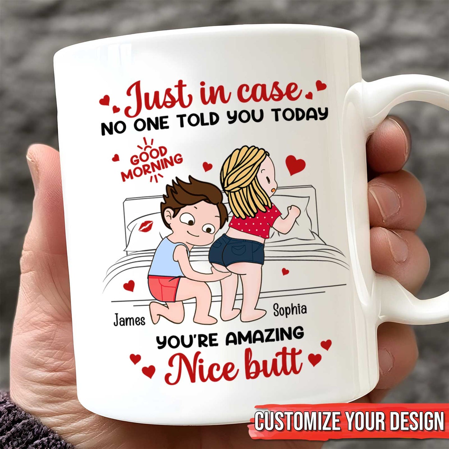 Couple - Just In Case No One Told You Today You Are Amazing - Personalized Mug