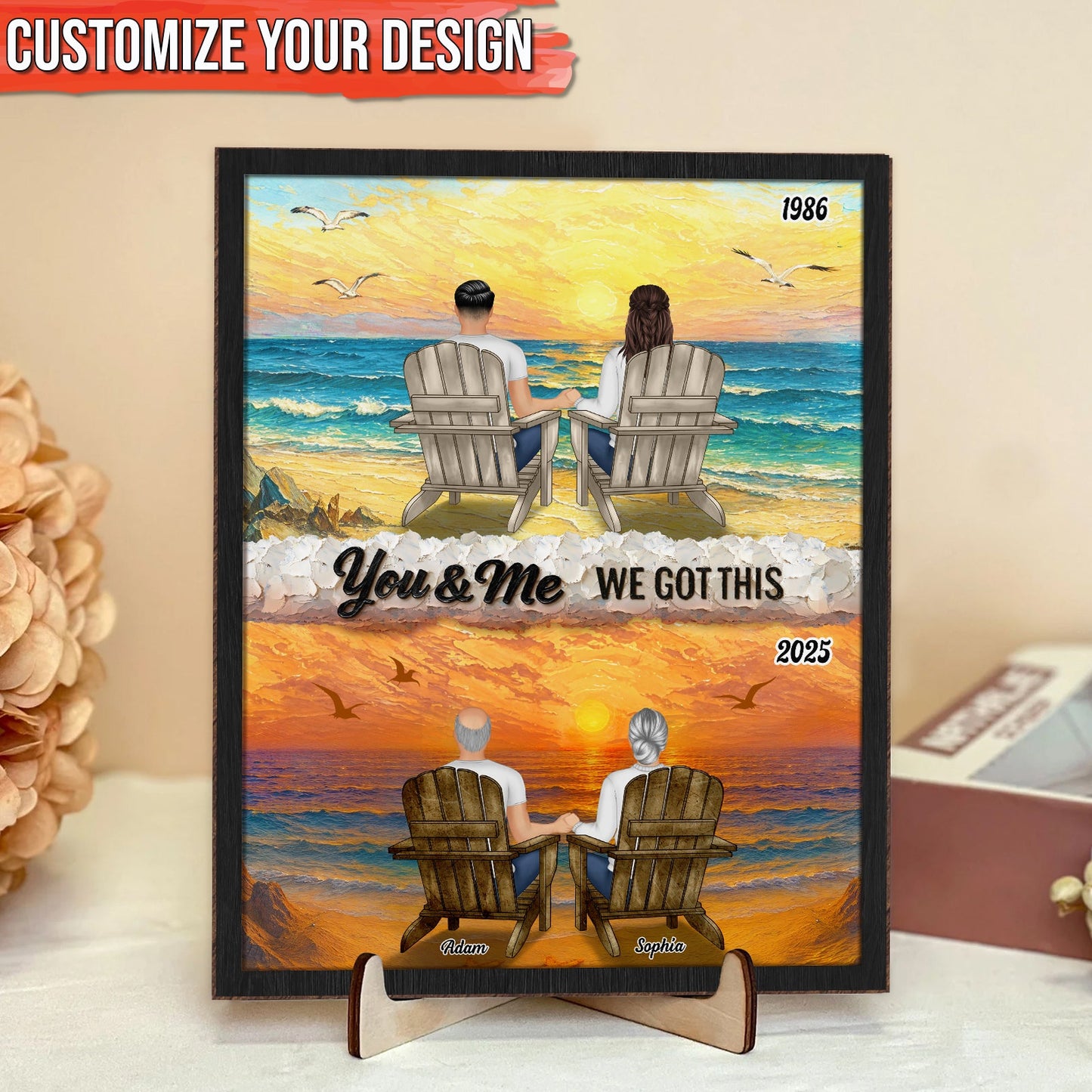 Couple - You And Me We Got It - Personalized Wood Sign