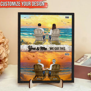 Couple - You And Me We Got It - Personalized Wood Sign