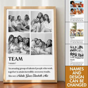 TEAM Definition - Personalized Poster