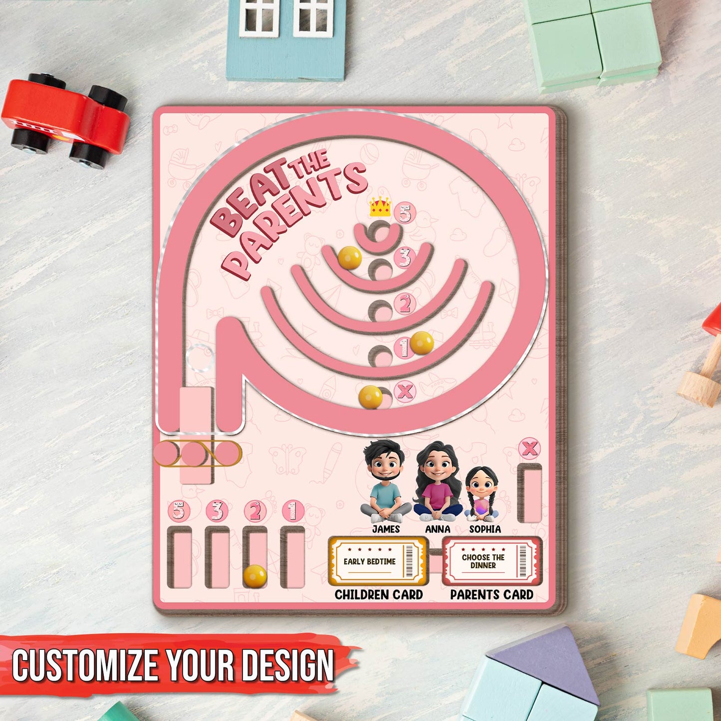 Family - Beat The Parents - Personalized Family Challenge Game