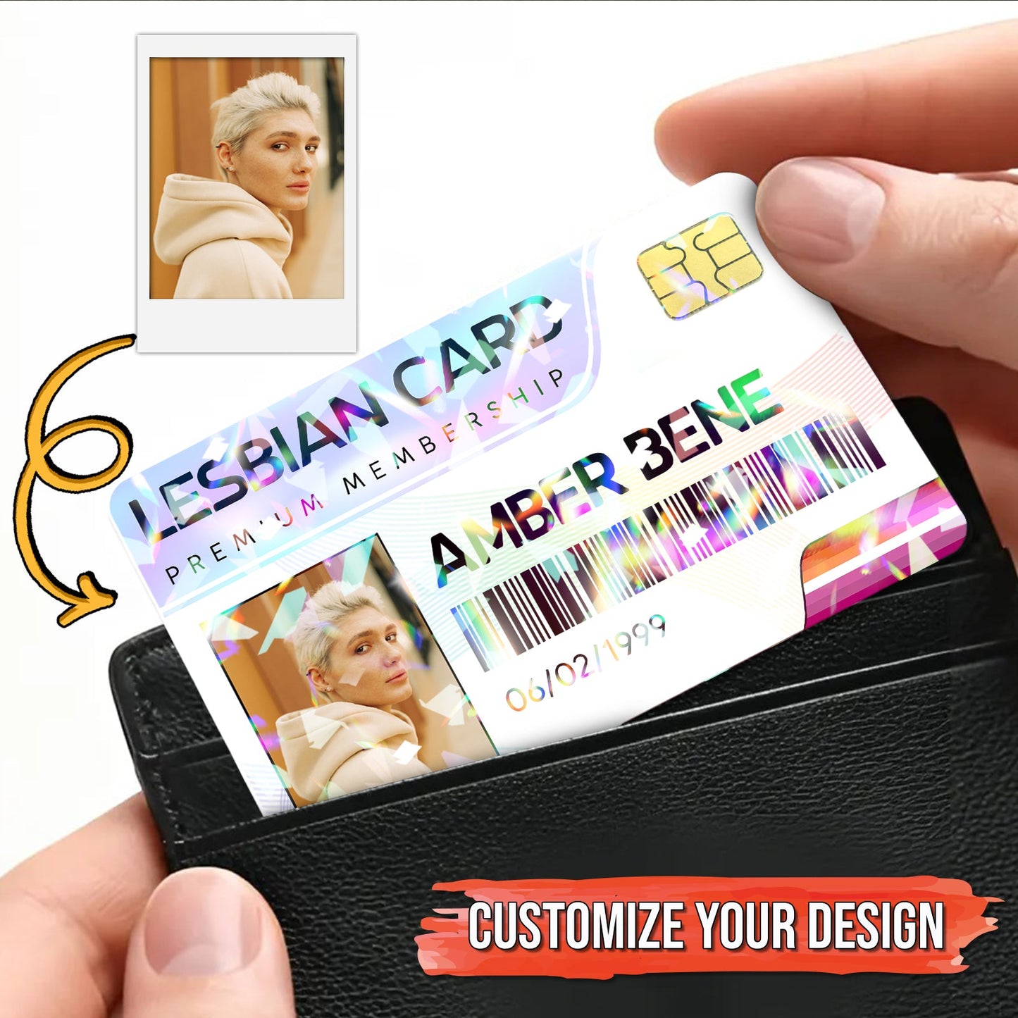Pride - Gay Card Member Ship - Personalized Wallet Card