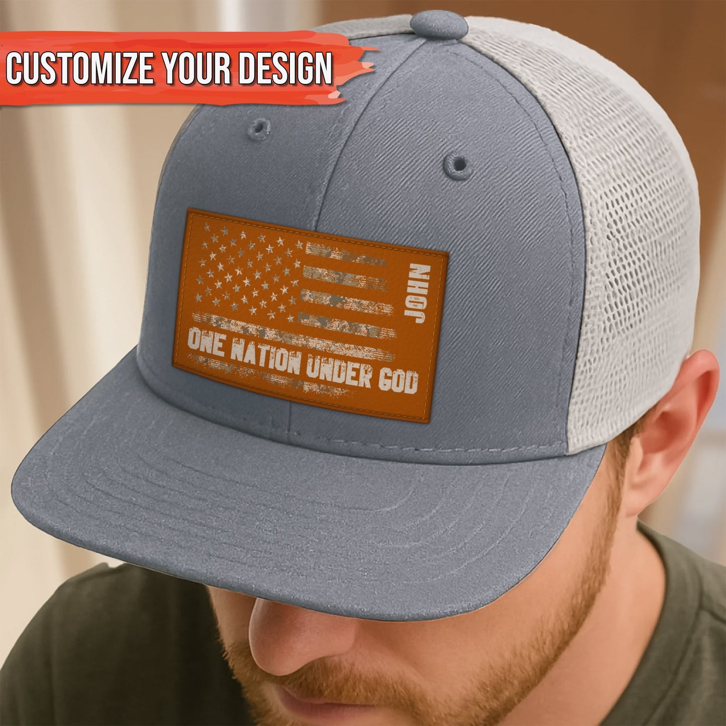 One Nation Under God - Personalized Classic Cap