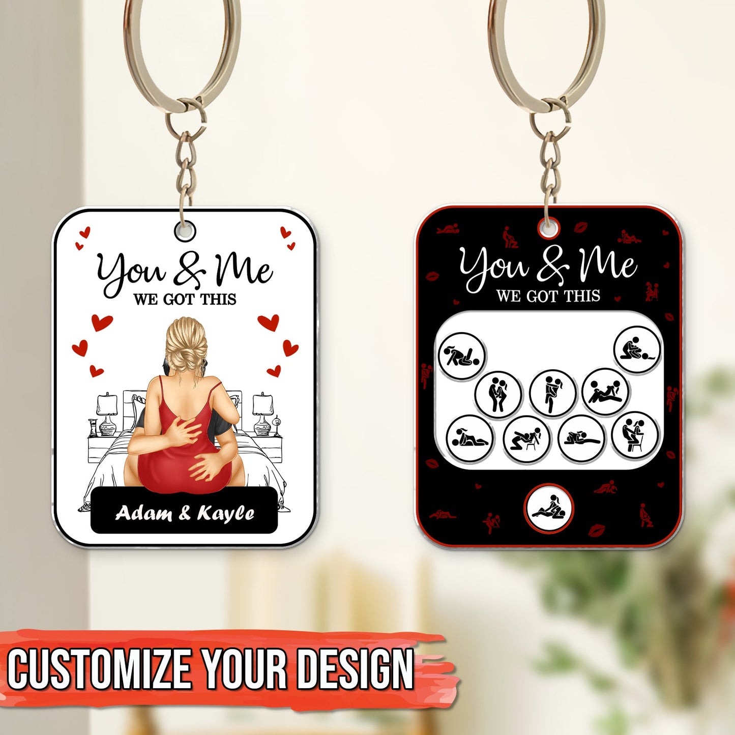 Couple - You & Me We Got This - Personalized Shaking Keychain