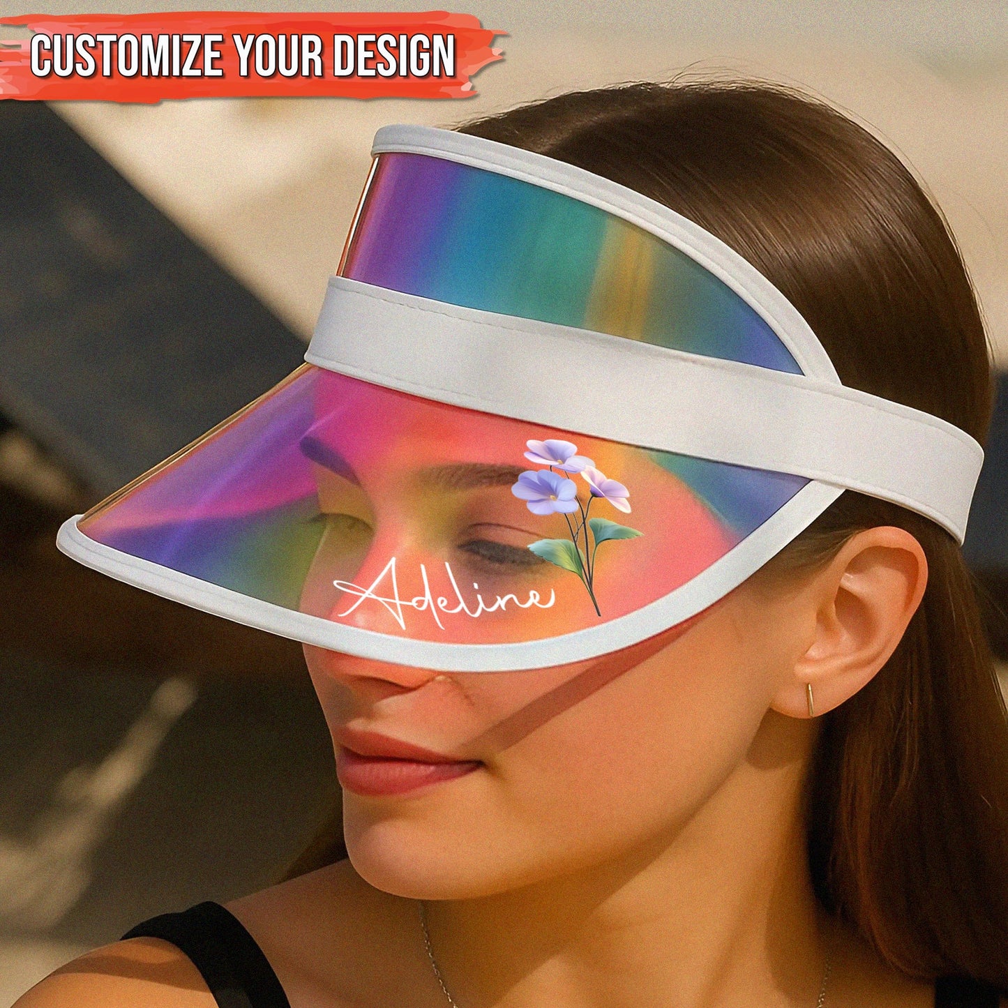 Flower - Personalized Sun Visors