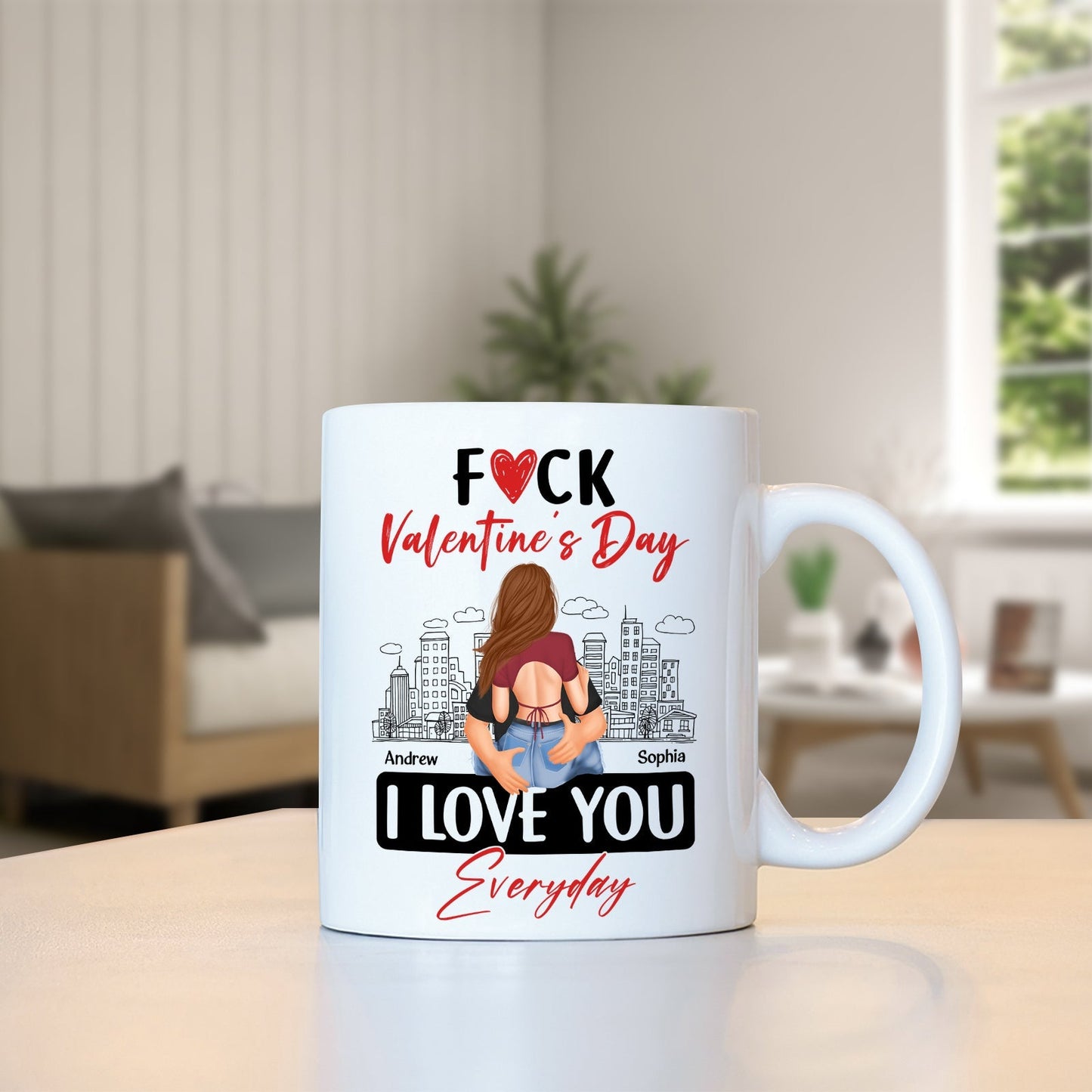 365Gifty custom I love you mug for couples with romantic city design and personalized names