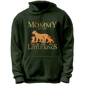 Custom mother of little kings shirt dark green hoodie with lioness and cubs design