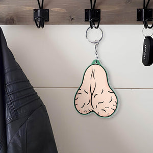 Funny personalized dad keychain designed as a humorous novelty gift for fathers