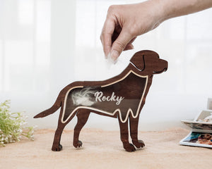 Pet Lover - Wooden Pet Fur Keepsake Pet Loss - Personalized Memorial Box