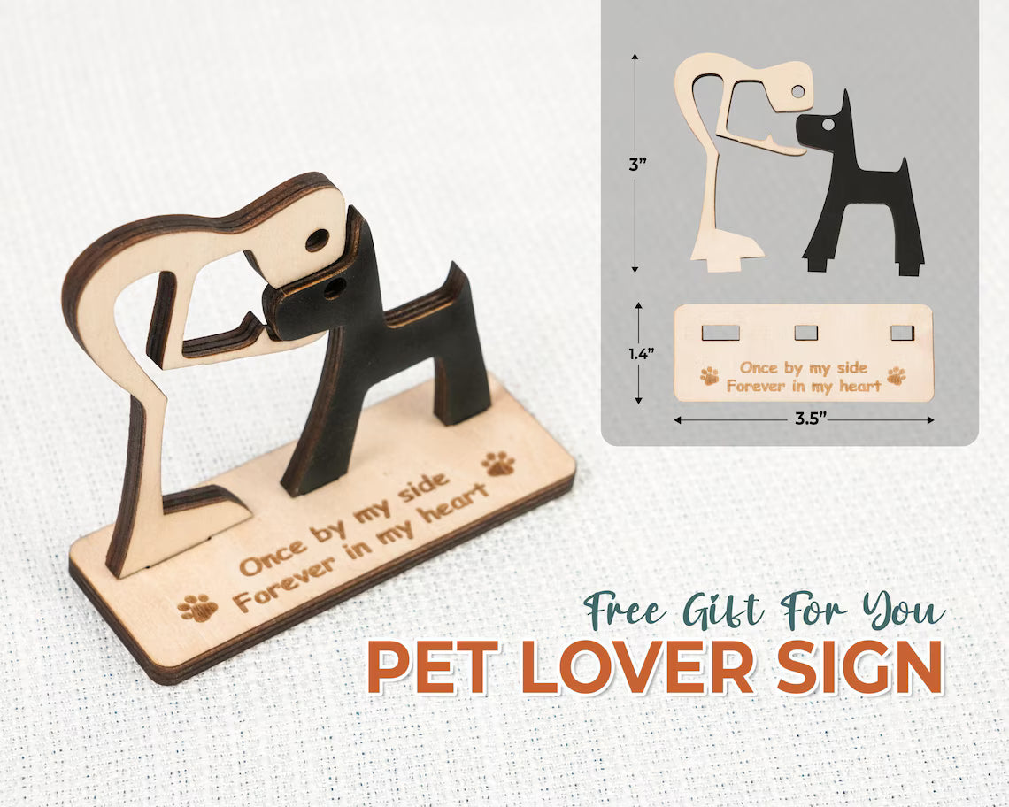 Pet Lover - Wooden Pet Fur Keepsake Pet Loss - Personalized Memorial Box