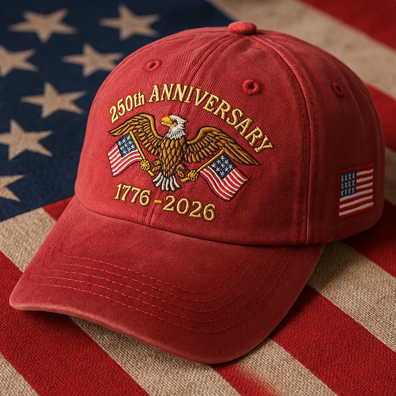U.S. 250th Anniversary Hat - Vintage Red
