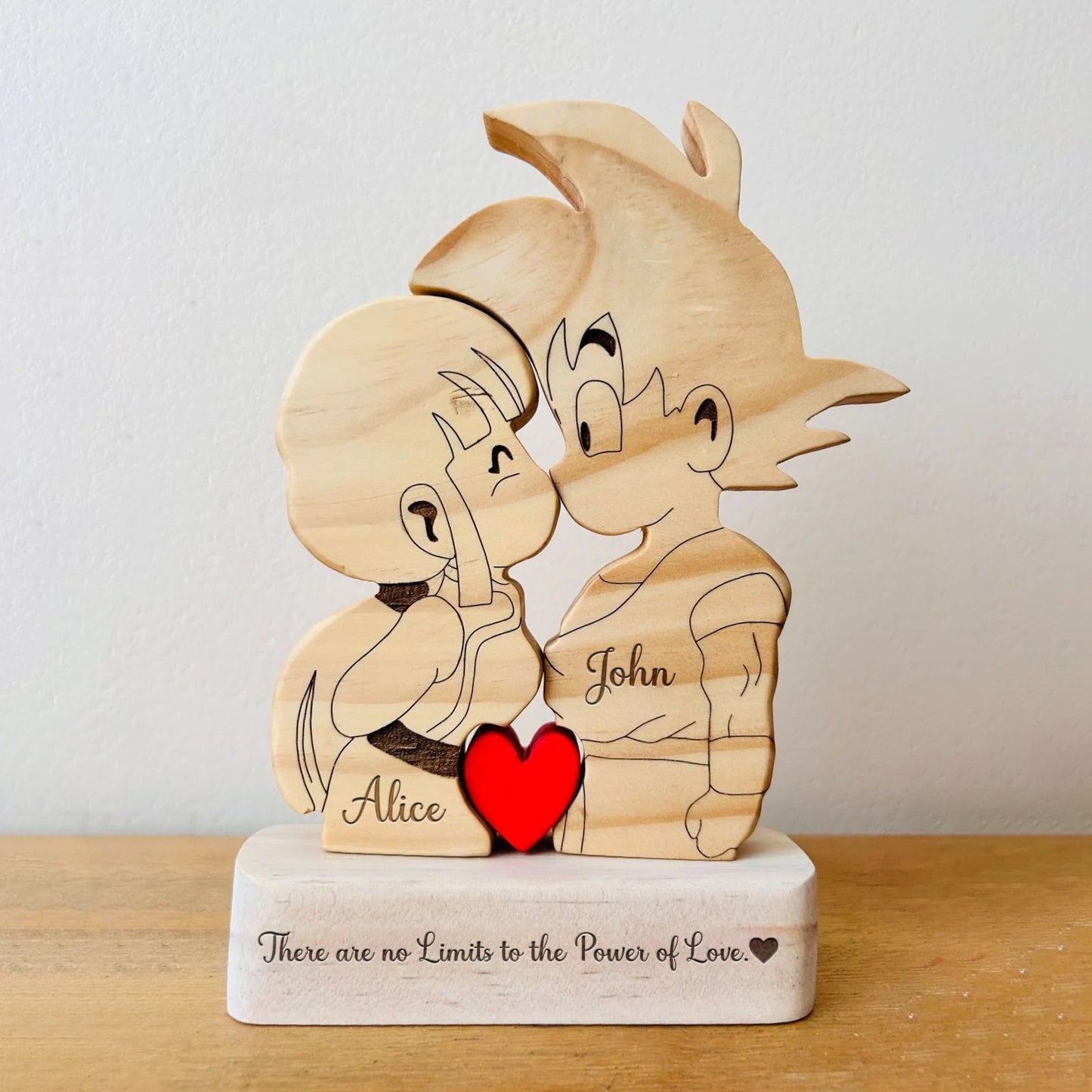 Couple - Cute Cartoon Character DBZ - Personalized Puzzle