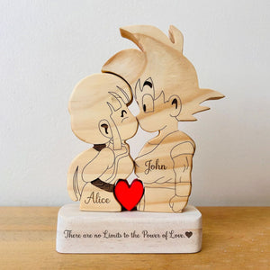 Couple - Cute Cartoon Character DBZ - Personalized Puzzle