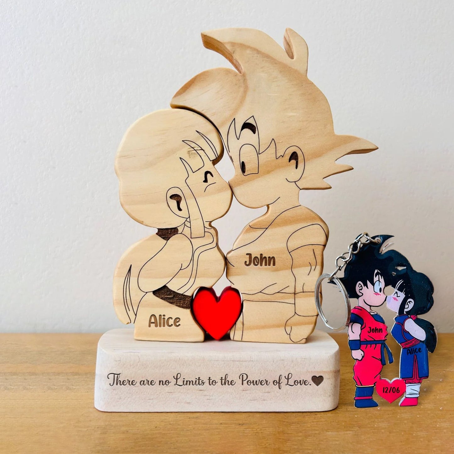 Couple - Cute Cartoon Character DBZ - Personalized Puzzle