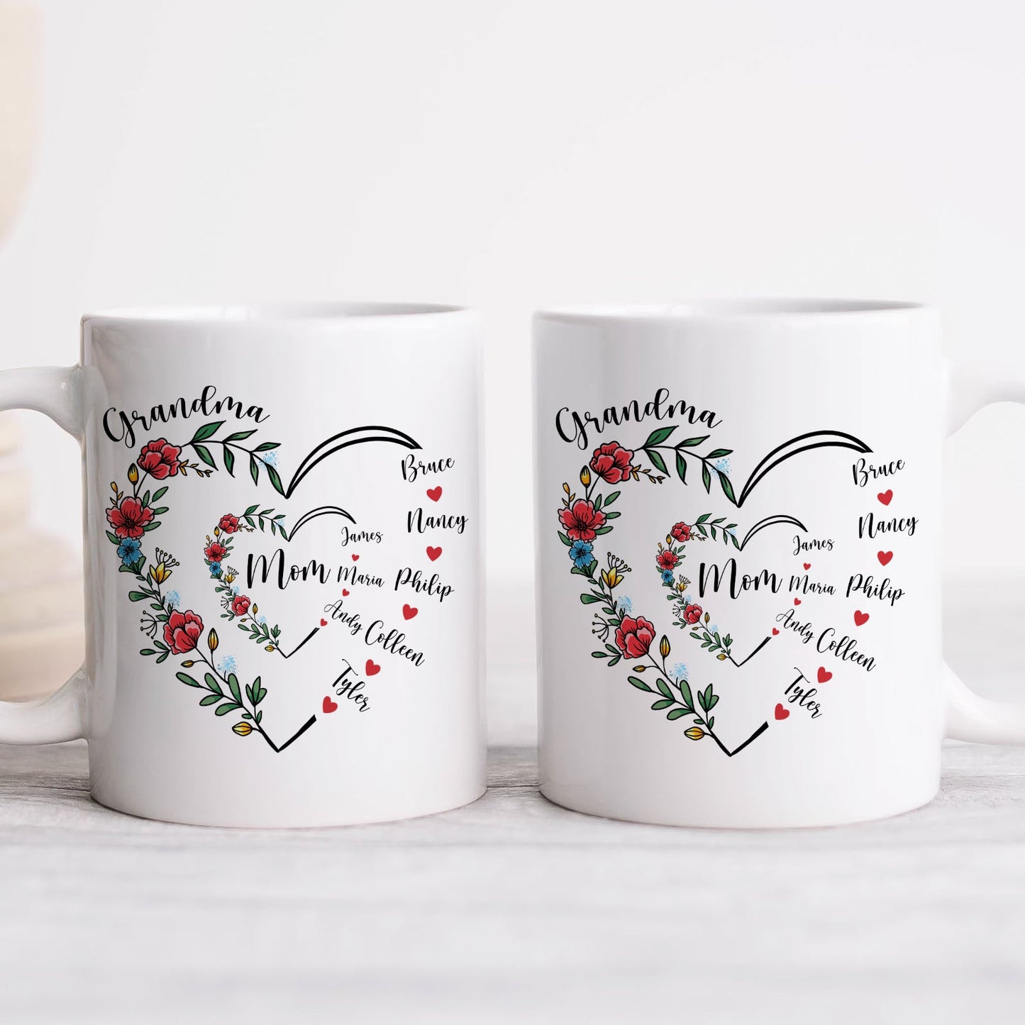 Family - I Love You Forever & Always - Personalized Mug