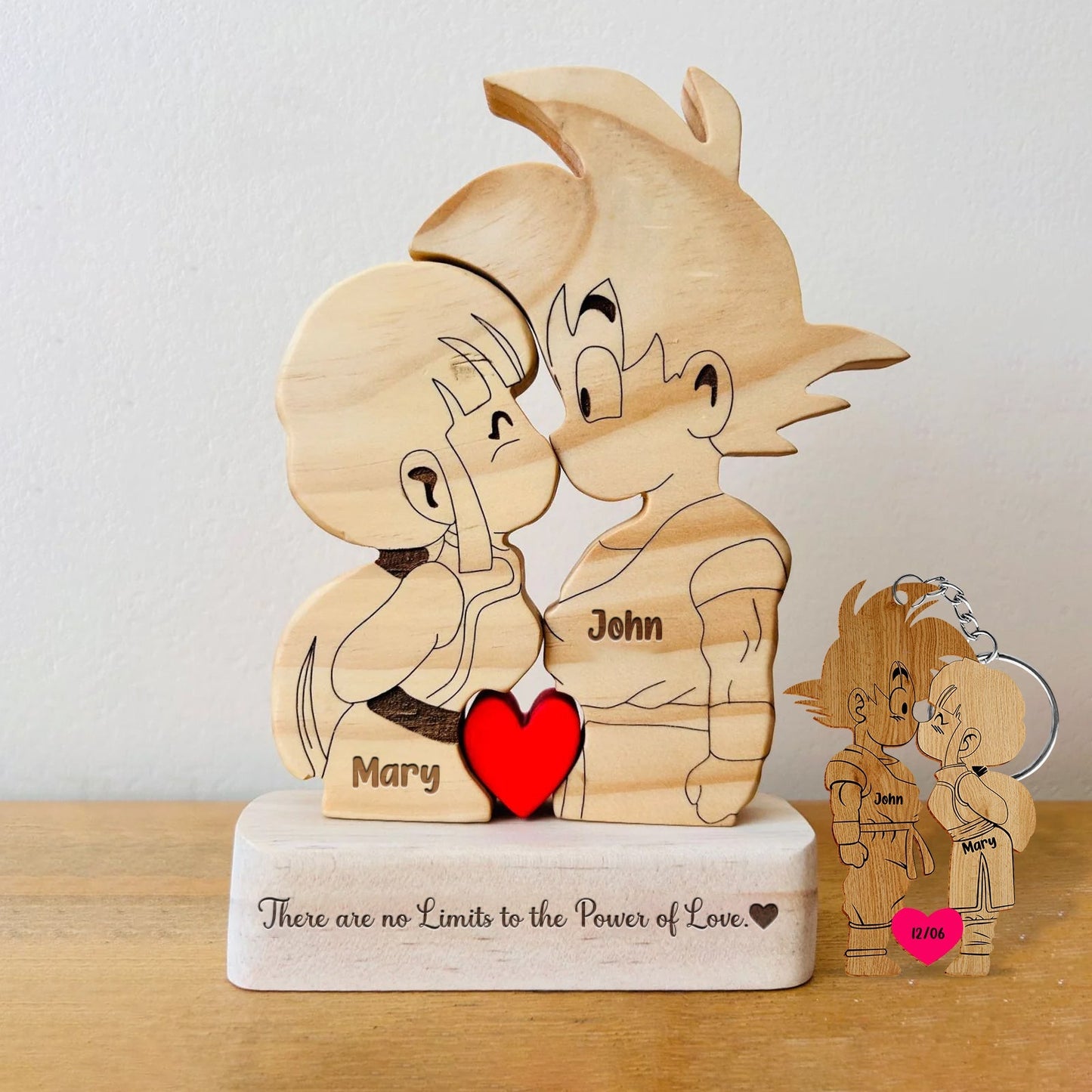 Couple - Cute Cartoon Character DBZ - Personalized Puzzle