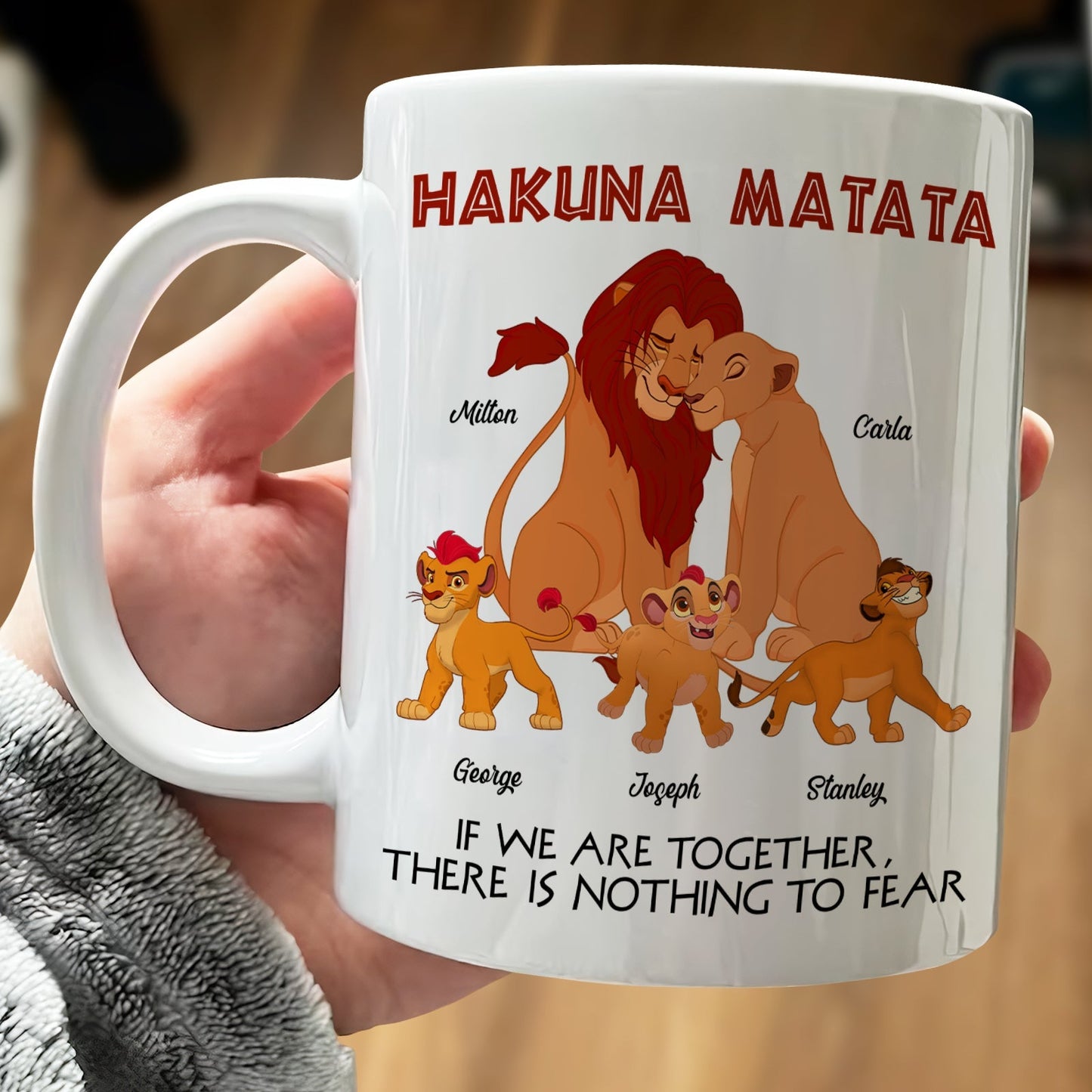 Family - The Lion Pet - Personalized Mug