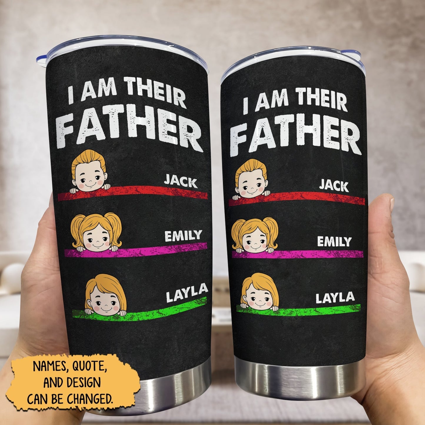 Father- I Am Their Father - Personalized Tumbler