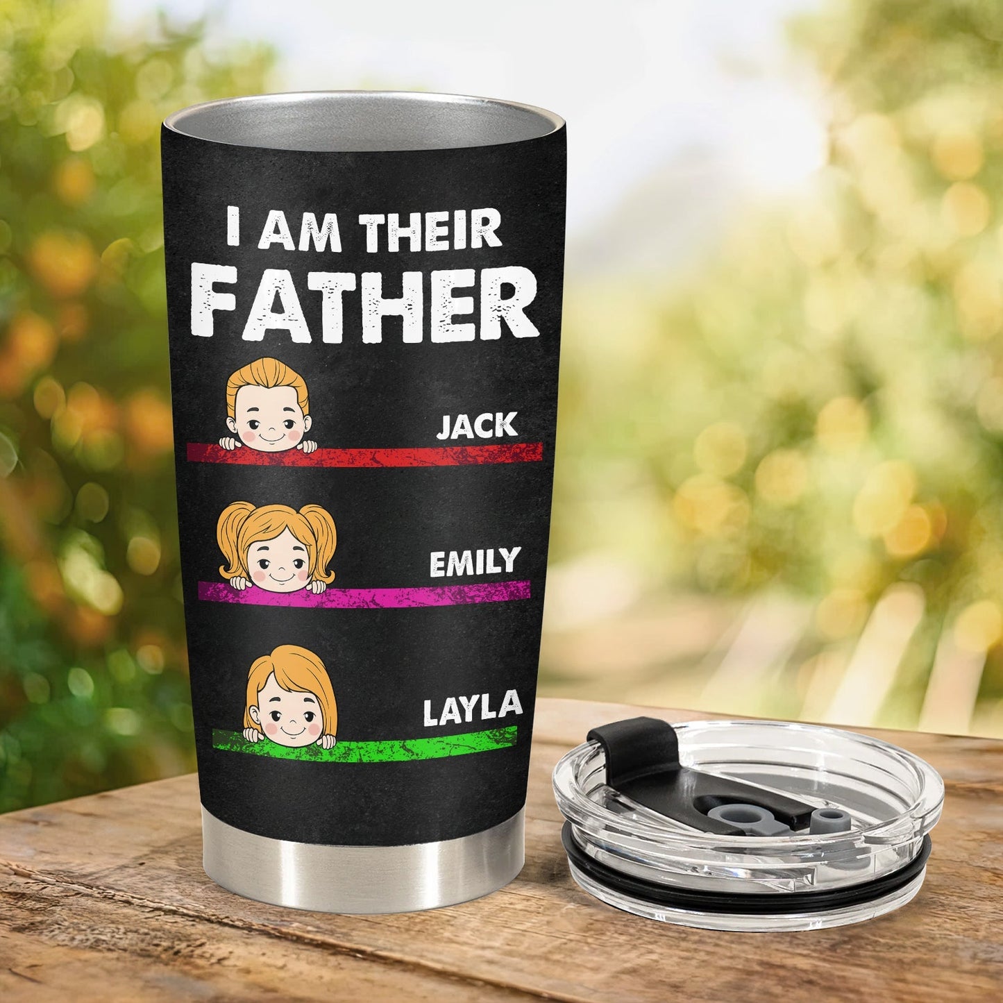 Father- I Am Their Father - Personalized Tumbler