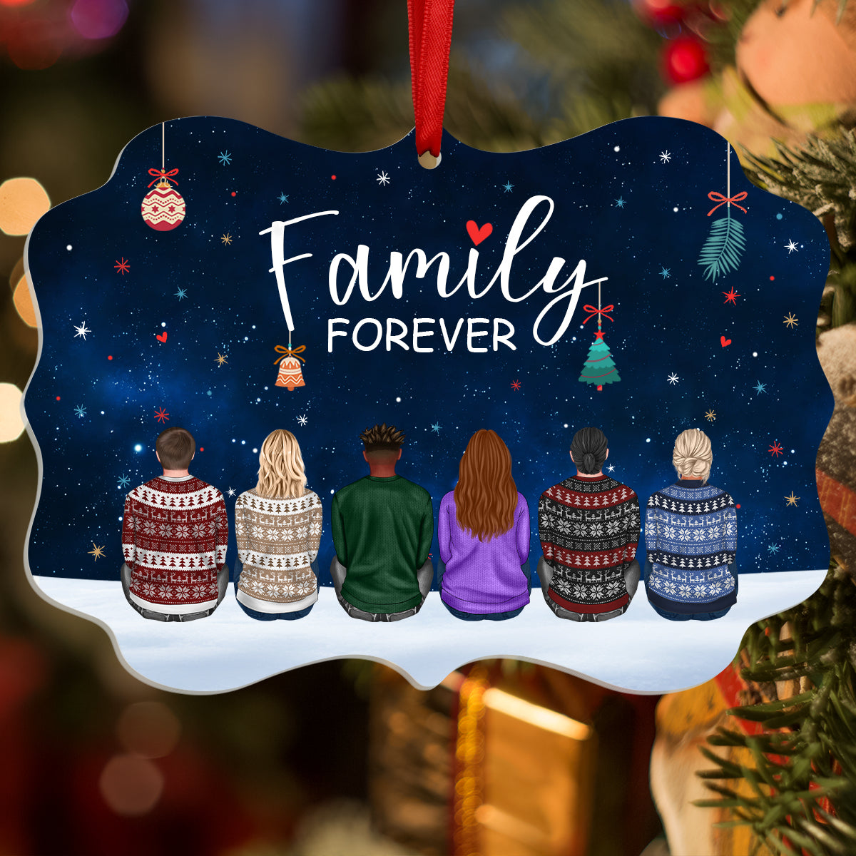 Family - Family Forever - Personalized Acrylic Ornament
