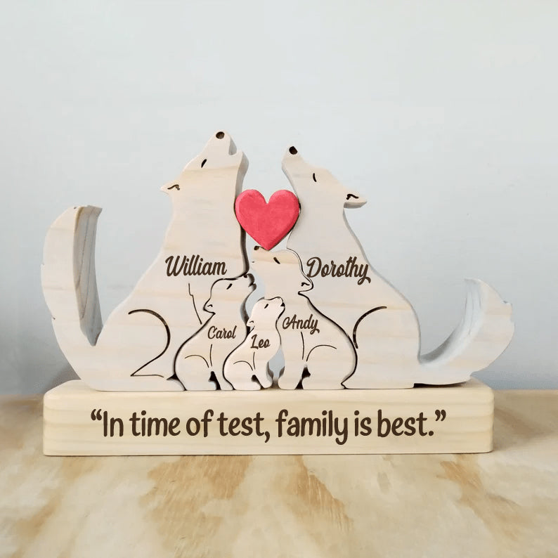 Family - Wolf Family - Personalized Puzzle