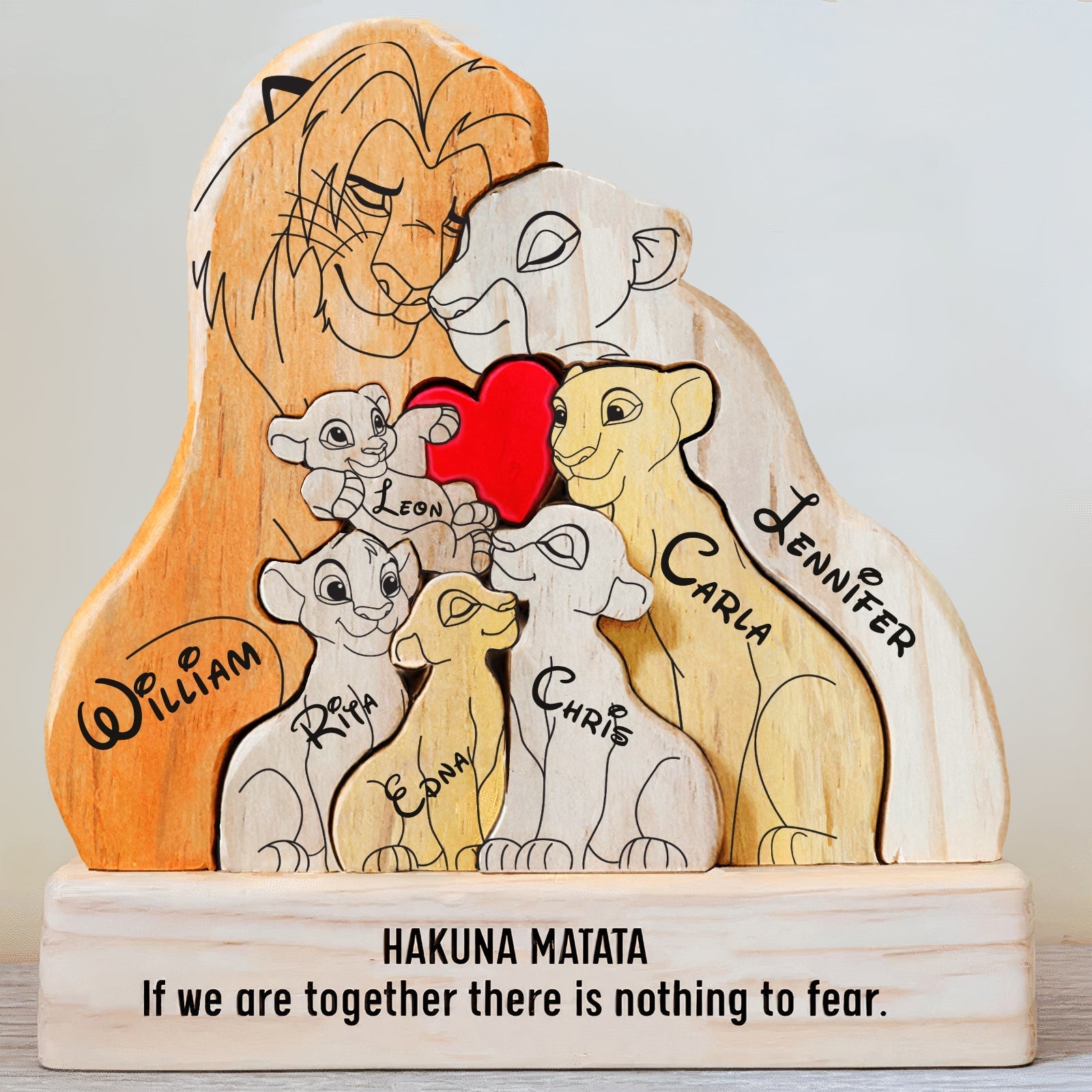Family - Family Is, Where Life Begins And Love Never Ends - Personalized Wooden Puzzle ( Ver 2)
