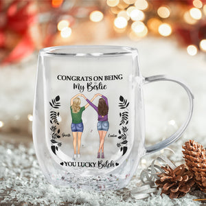 Personalized best friend mug featuring a fun design for celebrating friendship