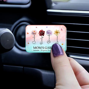 Personalized car vent clip with floral design and heartfelt message for a unique touch