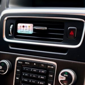 Personalized car vent clip featuring floral design for a stylish and unique accessory