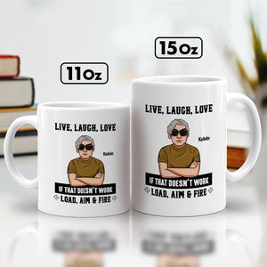 Personalized family mug featuring a humorous graphic with text for a fun gift