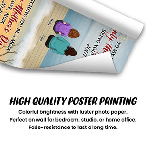 Personalized family poster featuring a colorful design for home decor or office space