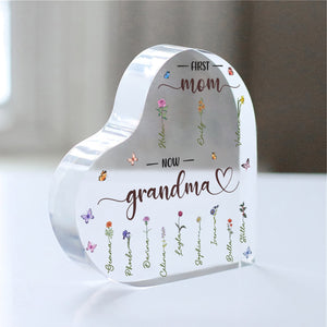 Personalized mother plaque featuring floral designs and heartfelt text for a touching gift