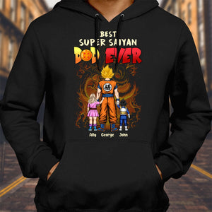 365Gifty personalized super saiyan family shirt black hoodie with anime-inspired family design