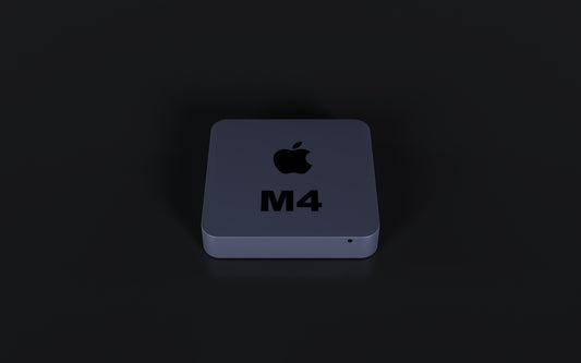 a close up of an apple logo on a black background