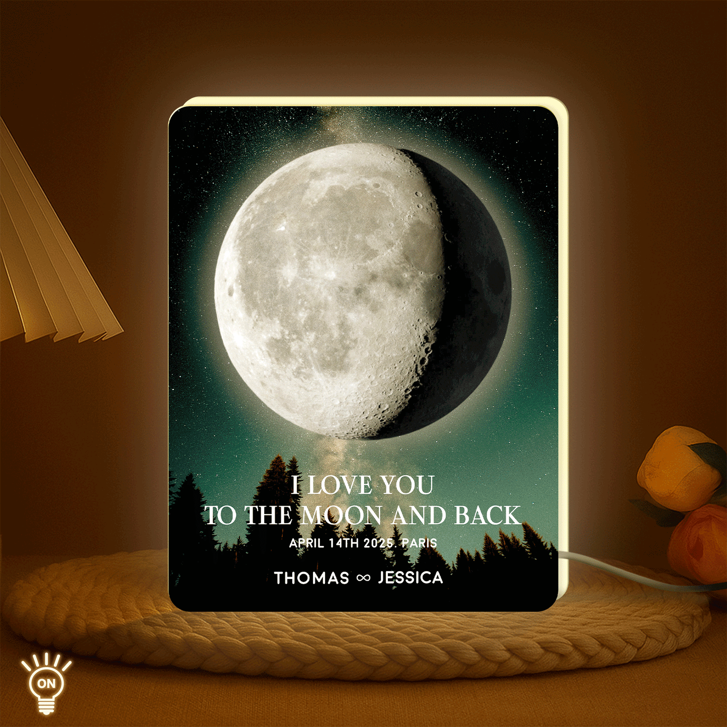 The Day We Meet - Personalized Light Box For Couples