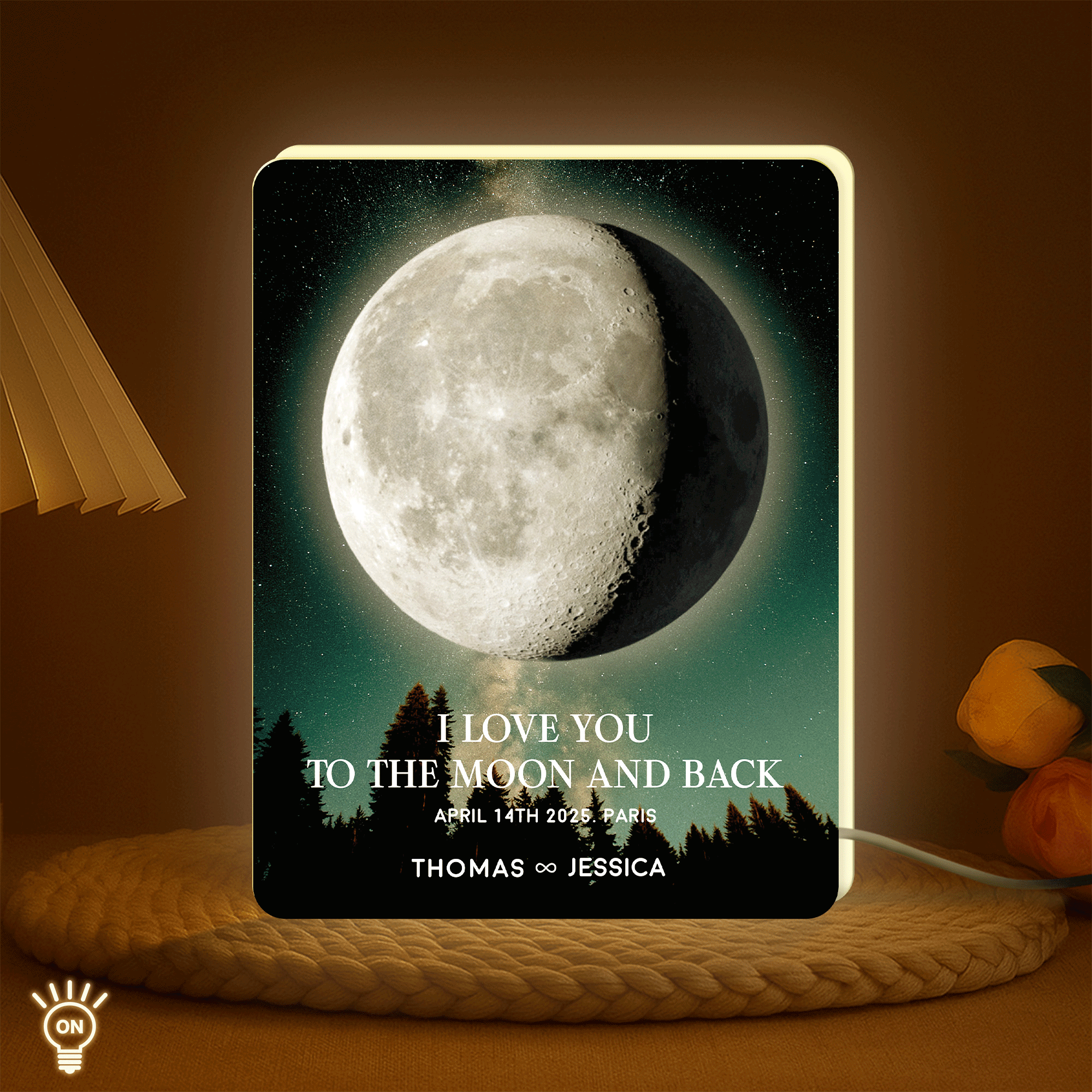 The Day We Meet - Personalized Light Box For Couples