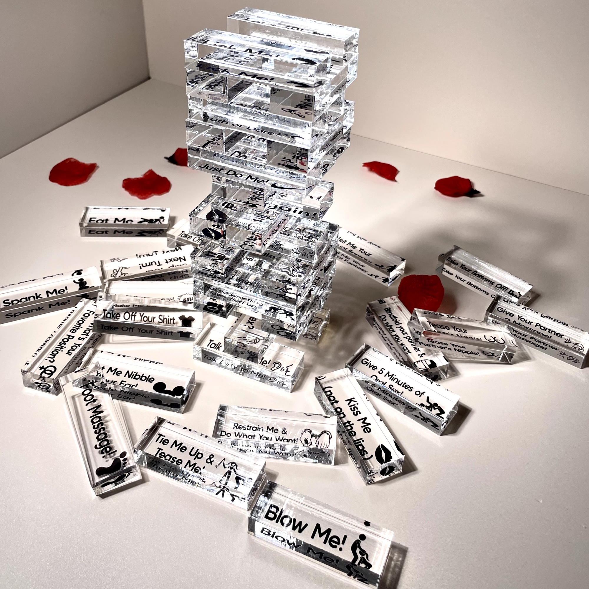 Couple - Naughty Tower Game - Personalized Acrylic Block Game