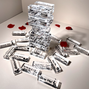 Couple - Naughty Tower Game - Personalized Acrylic Block Game